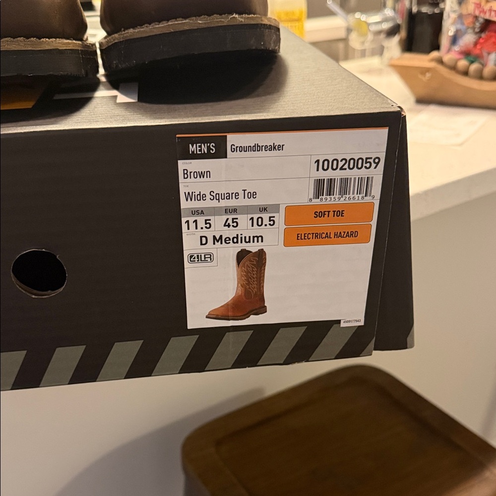 Ariat Dark Brown Leather Cowboy Boots